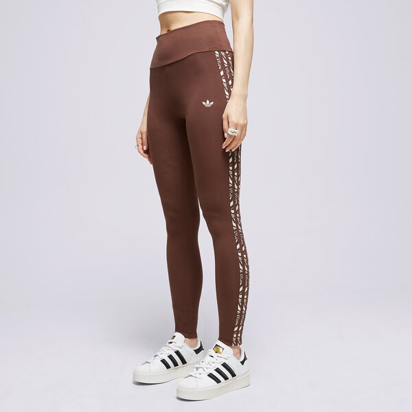 Sieviešu bikses ADIDAS LEGGINGS ABSTRACT ANIMAL PRINT ij8185 krāsa brūna