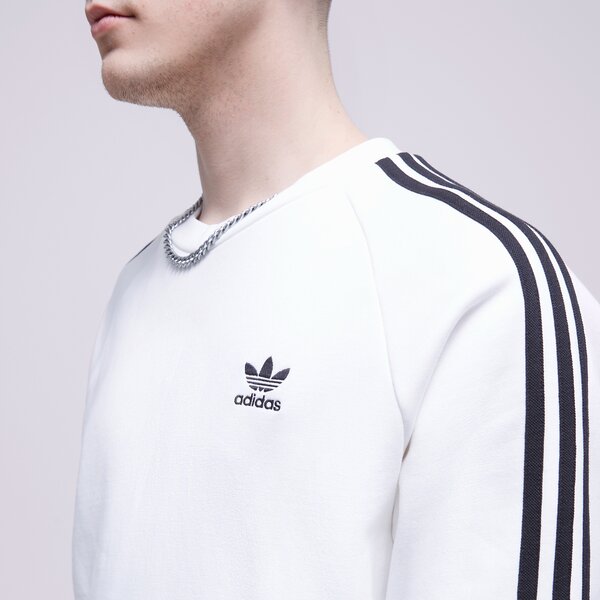 Vīriešu džemperis ADIDAS DŽEMPERIS 3-STRIPES CREW ia4862 krāsa balta