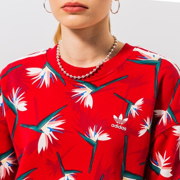 Sieviešu džemperis ADIDAS DŽEMPERIS CREW SWEATER hk5213 krāsa sarkana