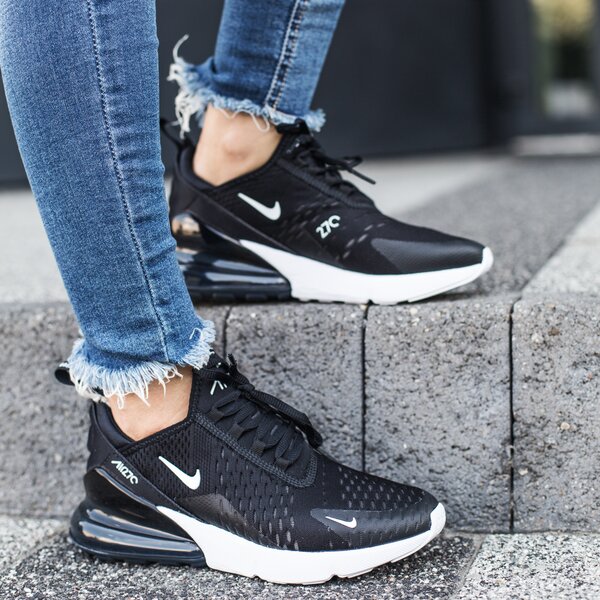 Sporta apavi sievietēm NIKE AIR MAX 270 BLACK WHITE  ah6789-001 krāsa melna