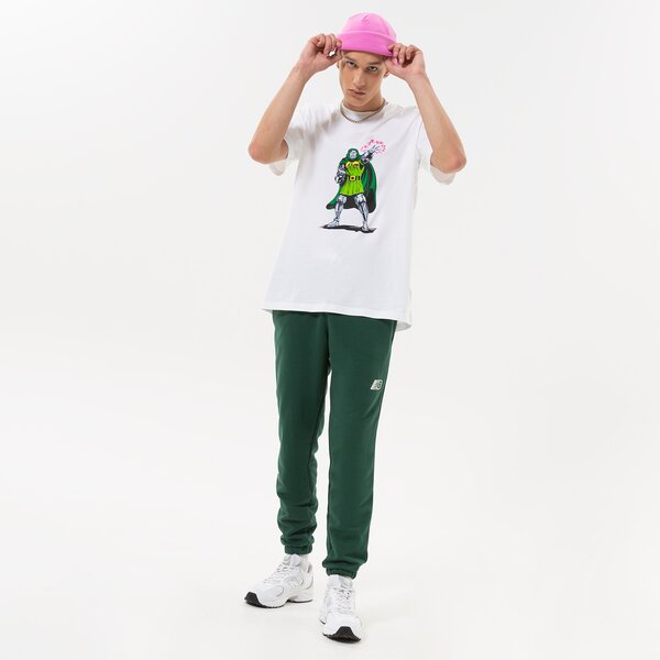 Vīriešu bikses NEW BALANCE BIKSES NB ESSENTIALS FLEECE JOGGER mp23504nwg krāsa zaļa