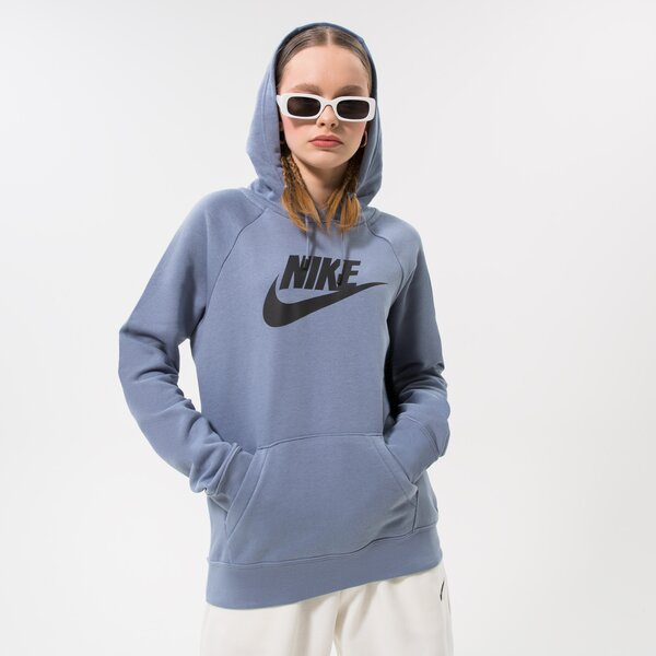 Sieviešu džemperis NIKE  DŽEMPERIS AR KAPUCI    W NSW ESSNTL HOODIE PO HBR dx2319-493 krāsa zila