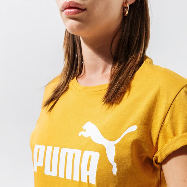 Krekli sievietēm PUMA T-SHIRT ESS LOGO TEE (S) - MINERAL YELLOW 58677537 krāsa dzeltena