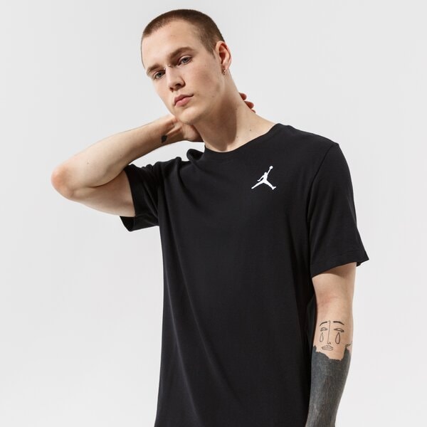 Vīriešu t krekli JORDAN T-SHIRT M J JUMPMAN EMB SS CREW dc7485-010 krāsa melna