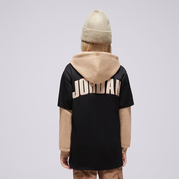 Džemperi bērniem JORDAN DŽEMPERIS  HOODED JUMPMAN BASEBALL P BOY 95d542-023 krāsa melna