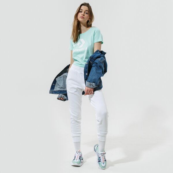 Krekli sievietēm CONVERSE T-SHIRT STAR CHEVRON TEE 10018569-a11 krāsa piparmētra