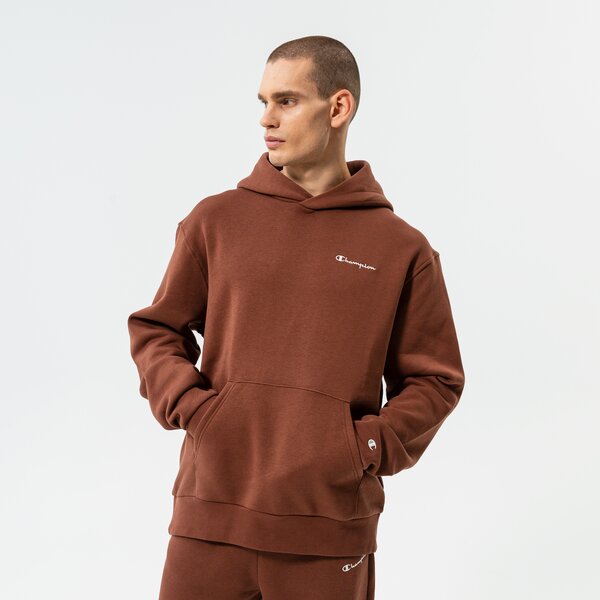 Vīriešu džemperis CHAMPION  DŽEMPERIS AR KAPUCI  HOODED SWEATSHIRT 217917ms534 krāsa brūna