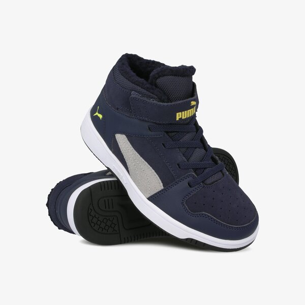 Sporta apavi bērniem PUMA REBOUND FUR SD V PS 37049803 krāsa tumši zila