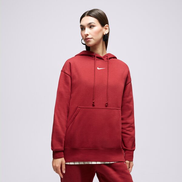 Sieviešu džemperis NIKE DŽEMPERIS W NSW PHNX FLC OS PO HOODIE dq5860-677 krāsa bordo