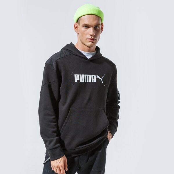 Vīriešu džemperis PUMA  DŽEMPERIS AR KAPUCI  NU-TILITY HOODIE 58344101 krāsa melna