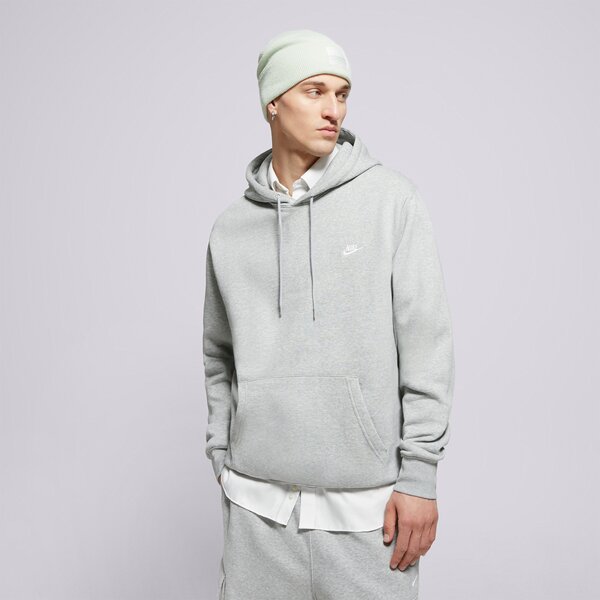 Vīriešu džemperis NIKE  DŽEMPERIS AR KAPUCI  M NK CLUB BB PO HOODIE fn3859-063 krāsa pelēka