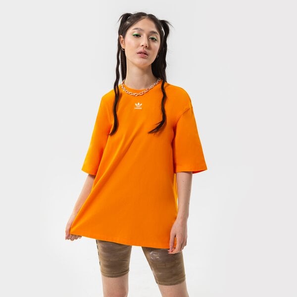 Krekli sievietēm ADIDAS ESSENTIAL TREFOIL BOYFRIEND T SHIRT hf7476 krāsa oranža