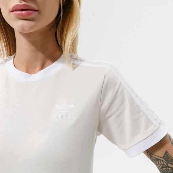 Krekli sievietēm ADIDAS T-SHIRT 3 STRIPES TEE h33573 krāsa bēša