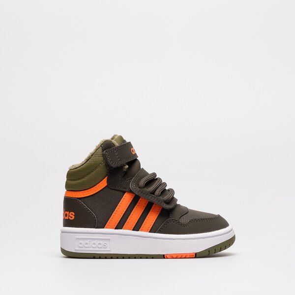 Sporta apavi bērniem ADIDAS HOOPS MID 3.0 FUR AC I  gw4480 krāsa haki