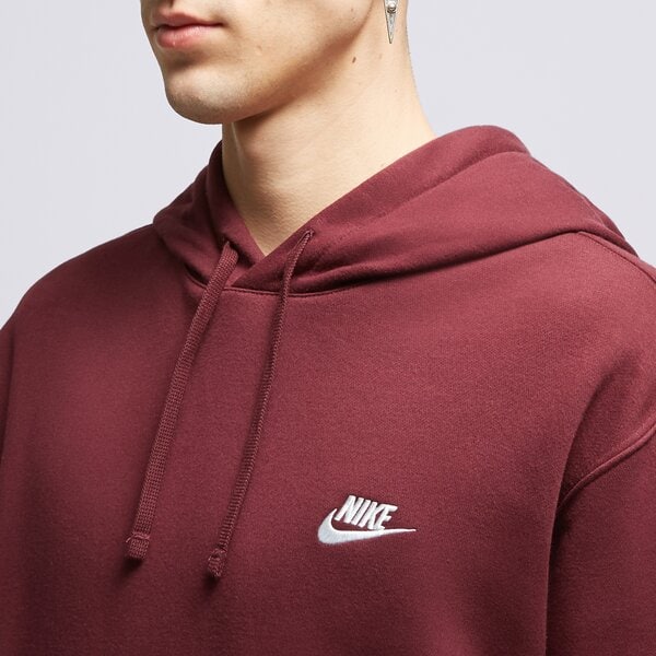 Vīriešu džemperis NIKE DŽEMPERIS SPORTSWEAR CLUB FLEECE  bv2654-681 krāsa bordo