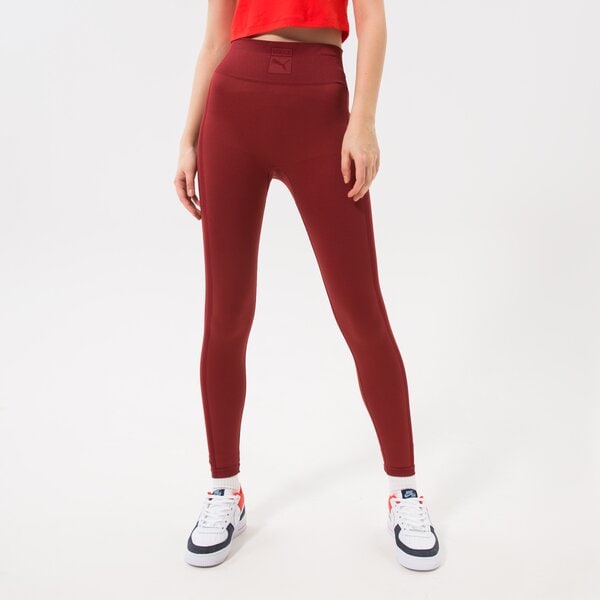 Sieviešu bikses PUMA LEGGINGS PUMA X VOGUE SEAMLESS LEGGINGS 536694-22 krāsa sarkana