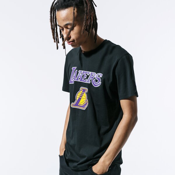 Vīriešu t krekli NEW ERA T-SHIRT SS NBA LOGO LOS ANGELES LAKERS BLACK 11530752 krāsa melna