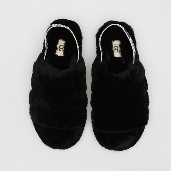 Sieviešu UGG FLUFF YEAH 1095119-black krāsa melna