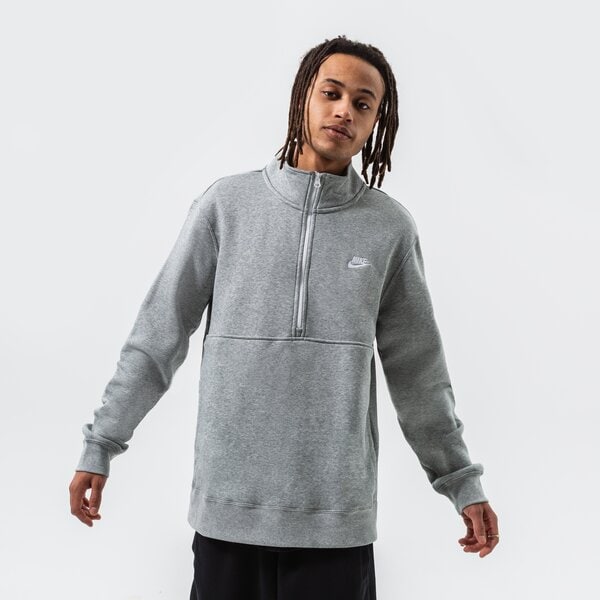Vīriešu džemperis NIKE DŽEMPERIS M NSW CLUB BB HZ TOP dd4732-066 krāsa pelēka