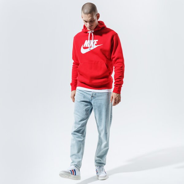 Vīriešu džemperis NIKE  DŽEMPERIS AR KAPUCI  SPORTSWEAR CLUB FLEECE bv2973-657 krāsa sarkana