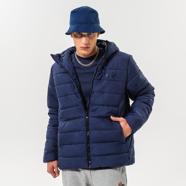 Ziemas jaka vīriešiem PUMA JAKA ZIEMAS ESS HOODED PADDED JACKET 848938 06 krāsa tumši zila