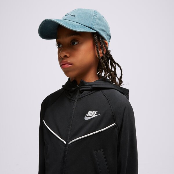 T krekli bērniem NIKE KOMPLEKTS G NSW HR TRACKSUIT HD FZ GIRL fd2948-010 krāsa melna