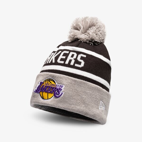 Vīriešu ziemas cepure NEW ERA CEPURE JAKE BEANIE LAKERS LOS ANGELES LAKERS BLKOTC 60285001 krāsa melna