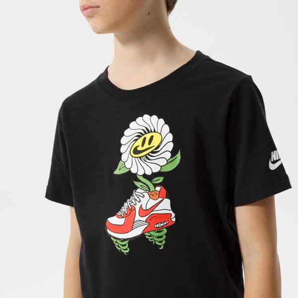 T krekli bērniem NIKE T-SHIRT U NSW TEE NIKE AIR FLOWER BOY do1821-010 krāsa melna