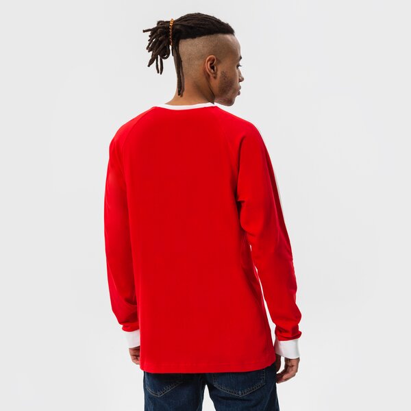 Vīriešu t krekli ADIDAS T-KREKLS 3-STRIPES LS T he9532 krāsa sarkana