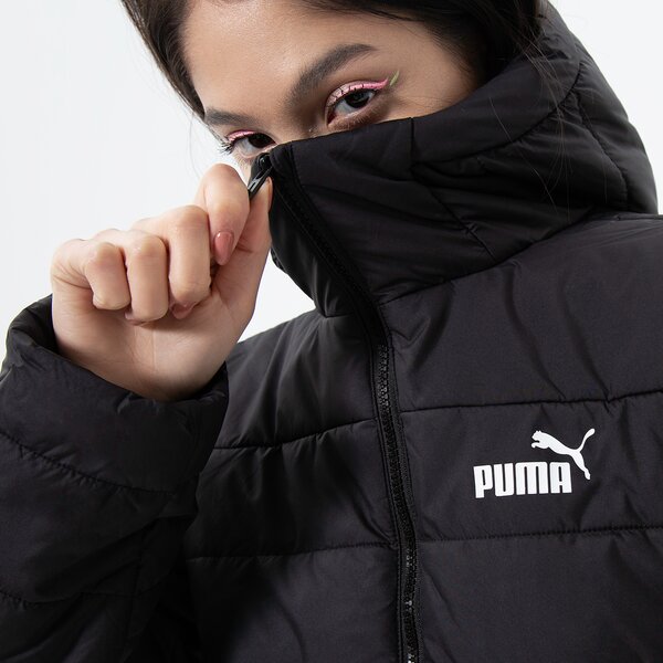 Sieviešu ziemas jaka PUMA JAKA ZIEMAS ESS HOODED PADDED 848940 01 krāsa melna