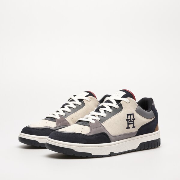 Sporta apavi vīriešiem TOMMY HILFIGER TH BASKET BETTER SUEDE MIX fm0fm04822dw5 krāsa tumši zila
