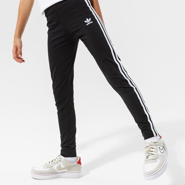 Bērnu bikses ADIDAS BIKSES 3STRIPES LEGG GIRL ed7820 krāsa melna