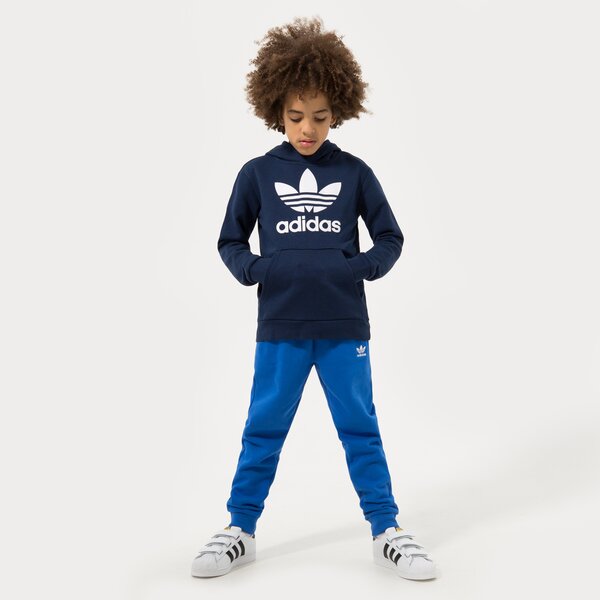Džemperi bērniem ADIDAS  DŽEMPERIS AR KAPUCI  TREFOIL HOODIE BOY hk0272 krāsa melna