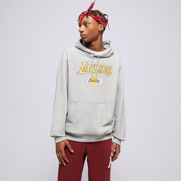 Vīriešu džemperis NEW ERA  DŽEMPERIS AR KAPUCI  NBA TEAM LOGO LAKERS LOS ANGEL 60357040 krāsa pelēka