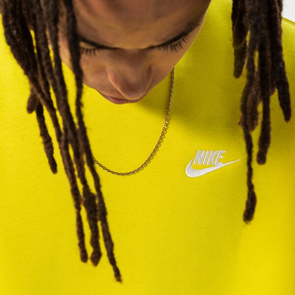 Vīriešu džemperis NIKE DŽEMPERIS NIKE SPORTSWEAR CLUB FLEECE bv2662-765 krāsa dzeltena