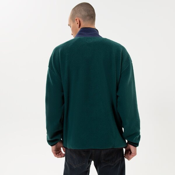Vīriešu džemperis LEVI'S DŽEMPERIS DŽEMPERIS FLEECE MOCK NECK a3301-0001 krāsa zaļa