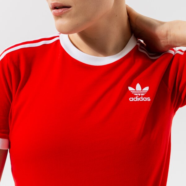 Krekli sievietēm ADIDAS T-SHIRT 3 STRIPES TEE h33575 krāsa sarkana