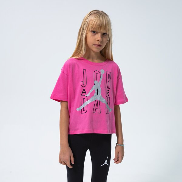 T krekli bērniem JORDAN T-SHIRT JDG JORDAN AIR SHINE GIRL 45b058aa7 krāsa rozā