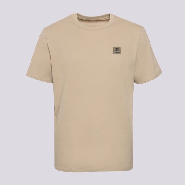 Vīriešu t krekli TIMBERLAND T-SHIRT SHORT SLEEVE WOVEN BADGE TEE LEMON PEPPER tb0a5rcedh41 krāsa bēša