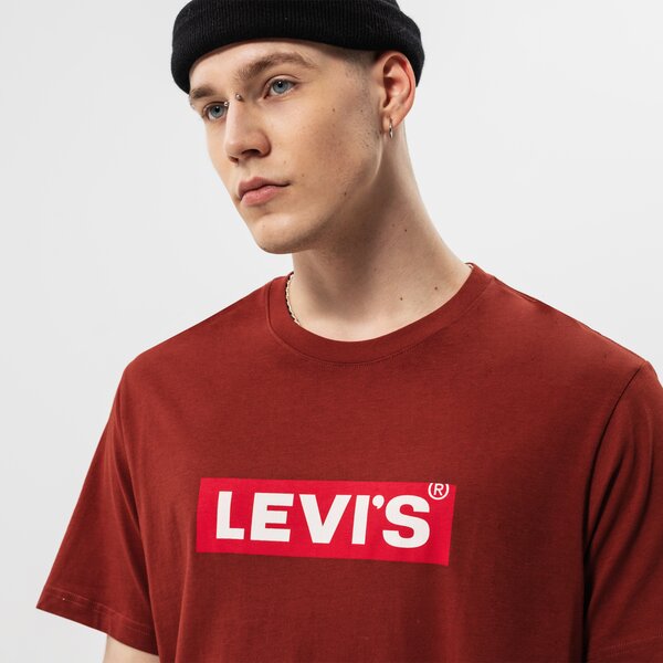 Vīriešu t krekli LEVI'S T-SHIRT MT-GRAPHIC TEES a2082-0049 krāsa bordo