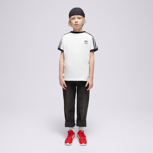 T krekli bērniem ADIDAS T-SHIRT 3STRIPES TEE BOY hk0265 krāsa melna