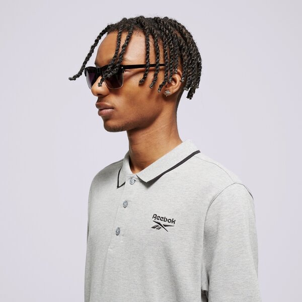 Vīriešu t krekli REEBOK POLO REEBOK IDENTITY SMALL LOGO POLO 100073037 krāsa pelēka