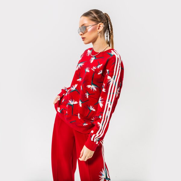 Sieviešu džemperis ADIDAS DŽEMPERIS CREW SWEATER hk5213 krāsa sarkana