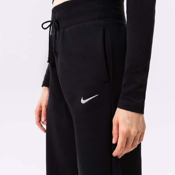 Sieviešu bikses NIKE BIKSES W NSW PHNX FLC HR PANT WIDE dq5615-010 krāsa melna