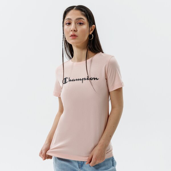 Krekli sievietēm CHAMPION T-SHIRT CREWNECK T-SHIRT 113223ps157 krāsa rozā