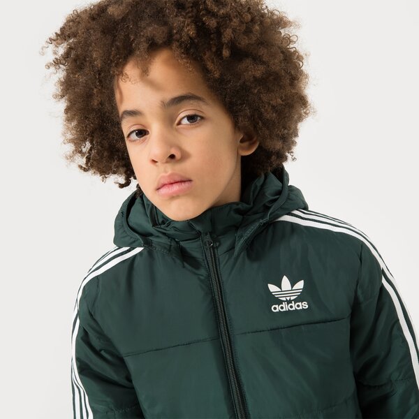 Virsjakas bērniem JORDAN JAKA ZIEMAS DETACH HOOD PUFFER JACKET BOY 95b649-t17 krāsa zaļa