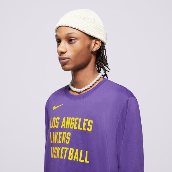 Vīriešu t krekli NIKE T-SHIRT LAL M NK DF ES PRT LS TEE NBA fd9953-504 krāsa violeta