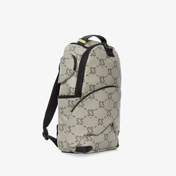 Bērnu mugursoma SPRAYGROUND MUGURSOMA DOUBLE MONEY DLX BACKPACK 910b4636nsz krāsa pelēka