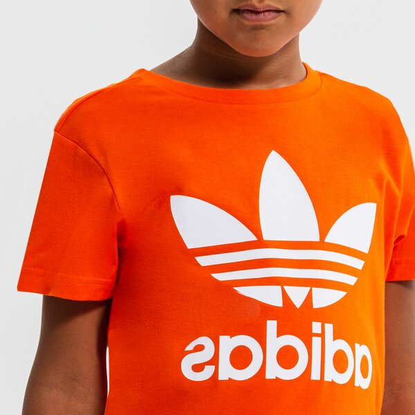 T krekli bērniem ADIDAS T-SHIRT TREFOIL TEE BOY hk0261 krāsa oranža