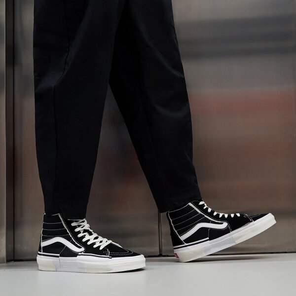 Sporta apavi vīriešiem VANS SK8-HI RECONSTRUCT vn0005uk6bt1 krāsa melna